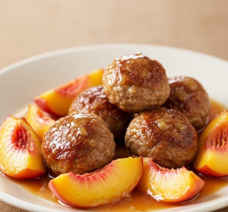 Boulettes aux pêches