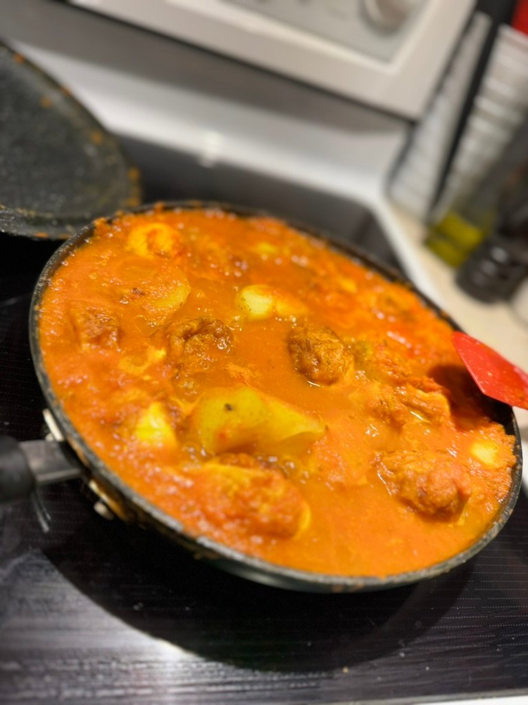 Curry engali aux oeufs de Jerry