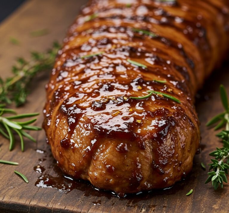Filet de porc mariné