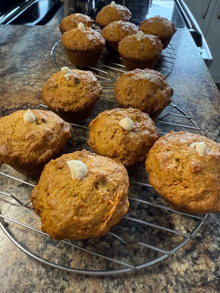 Muffins carottes fromage crème