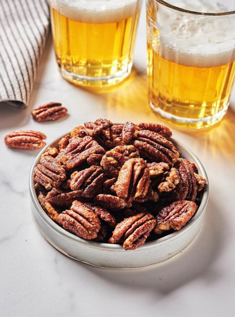Pacanes caramélisées à l’érable et aux épices