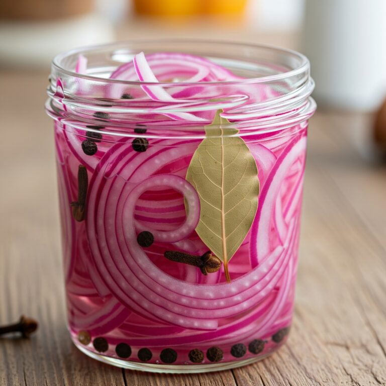 escabeche d'oignons rouge