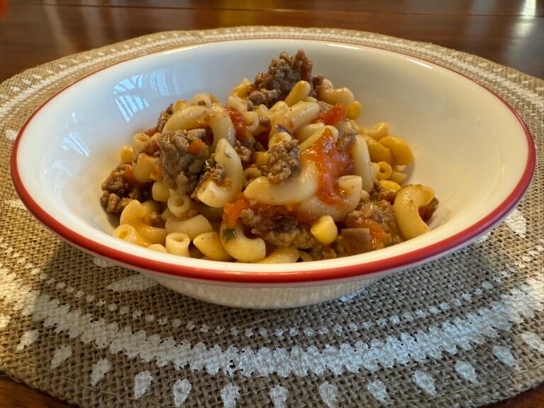 macaroni viande