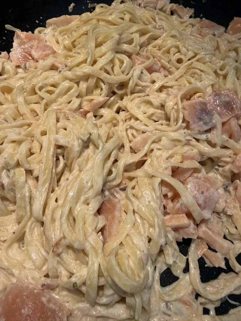 pâtes saumon