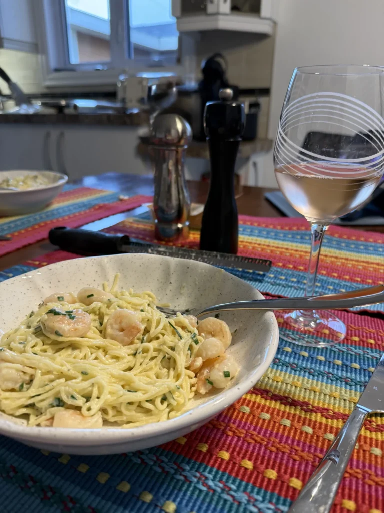 pâtes crevettes